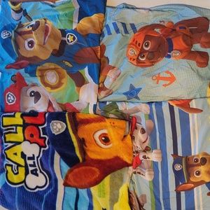 Paw Patrol Twin Bedding and Fleece Blanket, 4 Piece Set